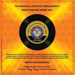 Award certificate
