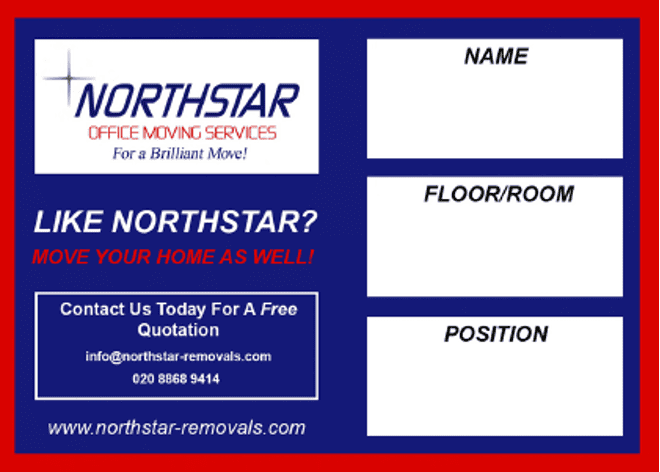 Northstar professional packing label